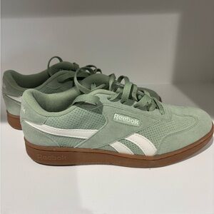 Women’s Reebok Mint Green and White Casual Shoes